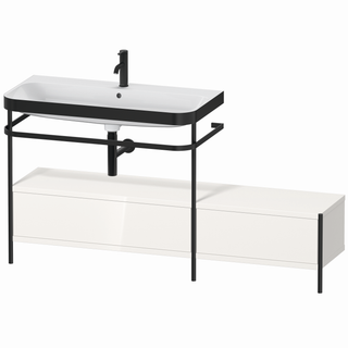 DU Metallkons.,2SK.m.HD.2 Plus,1 HL 850x1600x490mm,bst.,Weiß hgl. ES Ah. re