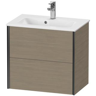 Duravit WT-Unterschrank XViu Compact 61x39x56cm, E te, 2 Schubk., wandh, sw m