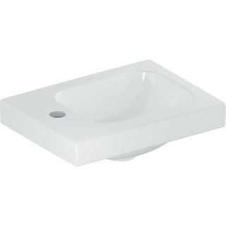 Geberit Handwaschbecken iCon Light 38x28cm, Hahnl. li, o. ÜL, weiß KeraTect