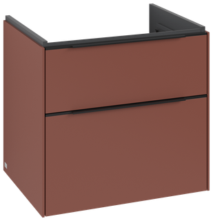 V&B Waschtisch-Unterschrank Subway 3.0 62,2x57,6x47,8cm, o LED/Gr. vo bl., wine