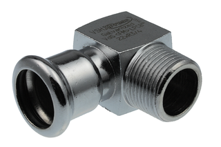 AIPS Übergangswinkel VSH XPress C1428 18xR 1/2, 90Gr, AG, C-Stahl, EPDM-O-Ring