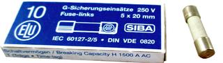Wolf Feinsicherung 500mA Träge 250V 5x20mm, für BWL-1 ab 05/2010