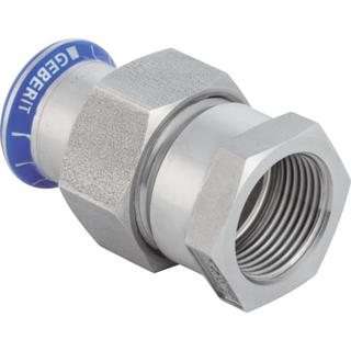 Geberit Übergangsverschraubung Mapress d 42xRp 1 1/2, m IG, ÜM, Edelstahl
