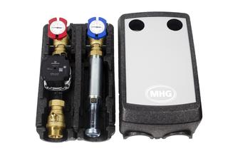 MHG Pumpengruppe ungemischt, DN 32, Vorlauf links