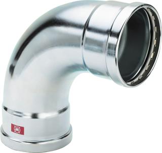Viega Bogen Prestabo 1116XL 108mm, 90G, Stahl unlegiert, SC-Contur