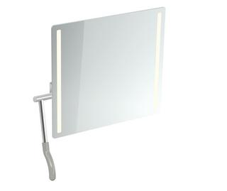 HEWI Kippspiegel 600x540x6mm, Hebel links, felsgrau