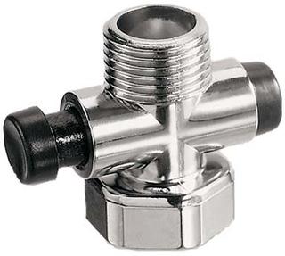 HAAS Wasserstop verchromt, für Brausebatterie, 1/2"