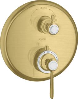 hansgrohe Fertigmontageset Axor Montreux UP-THM, m Ab- + Um-V, Hebel, brush. br