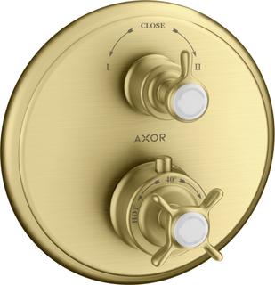 hansgrohe Fertigmontageset Axor Montreux UP-THM, m Ab- + Um-V, Kreuz, brush. br
