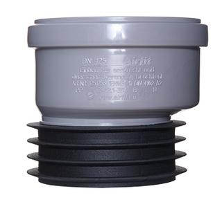 Airfit Universal-Steckmuffe Plus DN 125x125, exz., PP, f dickwandige R