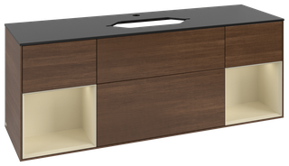 V&B WT-Unterschrank Wandbel. Finion 160cm, Pl b m, Reg si Gr m Lac, wal ven