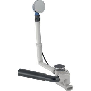 Geberit Badewannenablauf d52 m Drehb., m Fertigbaus., L 26cm, hgl-vc