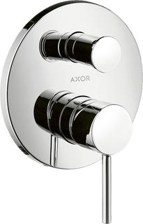 hansgrohe Fertigmontageset Axor Starck UP-WA.-EHM, m Pin-Griff, Edelst.-Optik