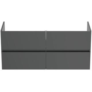 IS Mö.-Doppel-WT-Schrank Eurovit Plus gr gl lackiert, 120x44x55cm, 4 Auszüge