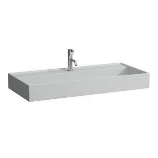 Laufen Aufsatz-Waschtisch KARTELL 100x46cm, US gs, o. ÜL, 1 Hahnl., gr. ma
