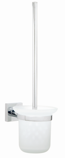 tnwb Toilettenbürstengarnitur PRO 070 112x379x160mm, Zink, vc, Gl. sat, BK TPE