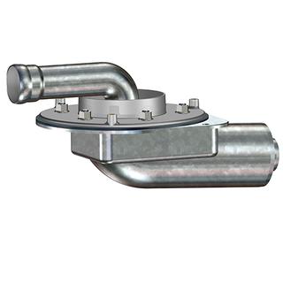 LORO X Kaskadenablauf Serie 88-Duostream DN 100/50, N-Ab., Mehrgeschoss, Dachter.