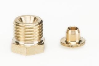 Resideo Klemmring und Druckschraube f Impulsleitung R 1/4 aus Kupfer, 6x1mm