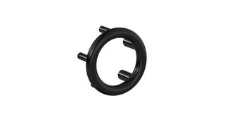 HEWI Trennwandgriff A 100/162,5mm, tiefschwarz
