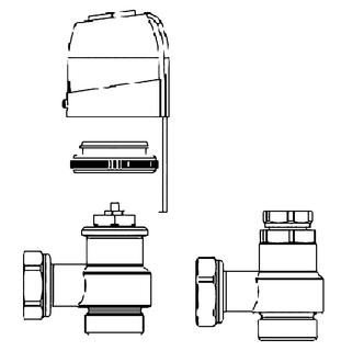 Daikin Zwei-Wege-Ventil Altherma mit Antrieb