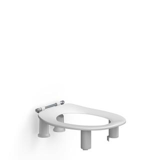 WC-Sitz Dania 10 cm, o.Deckel Inkl. Spritzblende, Weiß