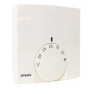 Strawa Raumthermostat 24 V, Aufputz, superflach (13,9mm), weiß