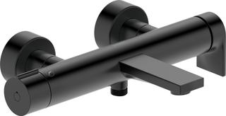 Duravit Wannen-Einhebelmischer Tulum AP, m Umstellvent., Wandmont., sw matt