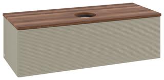 V&B WTU m F-Struktur -Beleuchtg. Antao 120x36x50cm, WBP w. wal, st. Gr m Lac