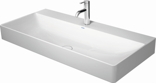 Duravit Möbel-WT geschliffen DuraSquare 100x47cm, o. ÜL, m HLB, 3 HL, weiß