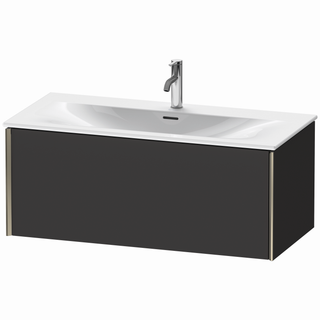 DU WTU m.Viu XViu,1 Ausz.,397x1010x480mm Champagner Matt/Gra.Superm. ES Nussb