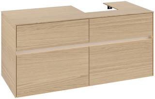 V&B Waschtischunterschrank Collaro 120x54,8x50cm, WT r, LED 8,8 W, Nord Oa