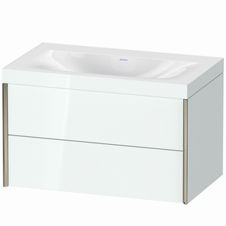 DU WTU XViu m.Viu,2Schubk.503x800x480mm o.Hl,champ. matt/weiß hgl, Ra. C ES Ah.