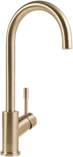 V&B Spültisch-Einhebelmischer Umbrella 16 l/m., flex. Anschlussschläuche, gold