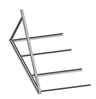 Daikin Paket-Flachdachgestell FE V26P Erweiterg., Alu, f 1 zus. V26P-Kollektor