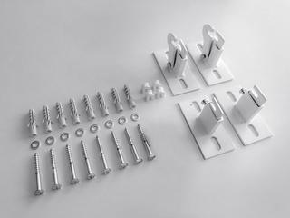 Zehnder Wandmontage-Set weiß