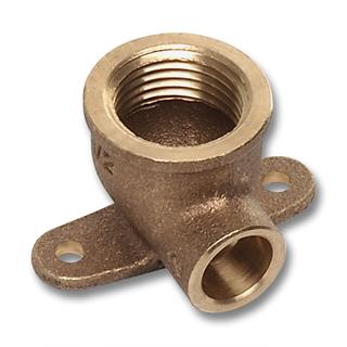 Sanha Wandscheibe 4472G 16mmx1/2" IG, mit Flügelflansch, Rotguss
