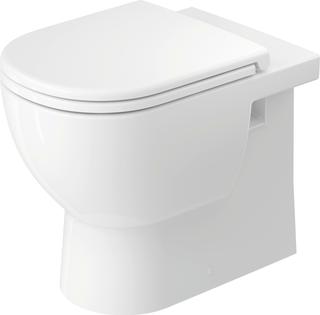 Duravit Stand-Tiefspül-WC D-Code 37x57cm, 4,5 l, Abg. waag., riml., weiß