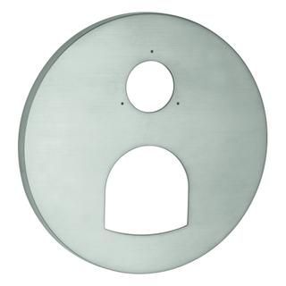 GROHE Rosette 49117 rund für EHM- Fertigmontagesets supersteel
