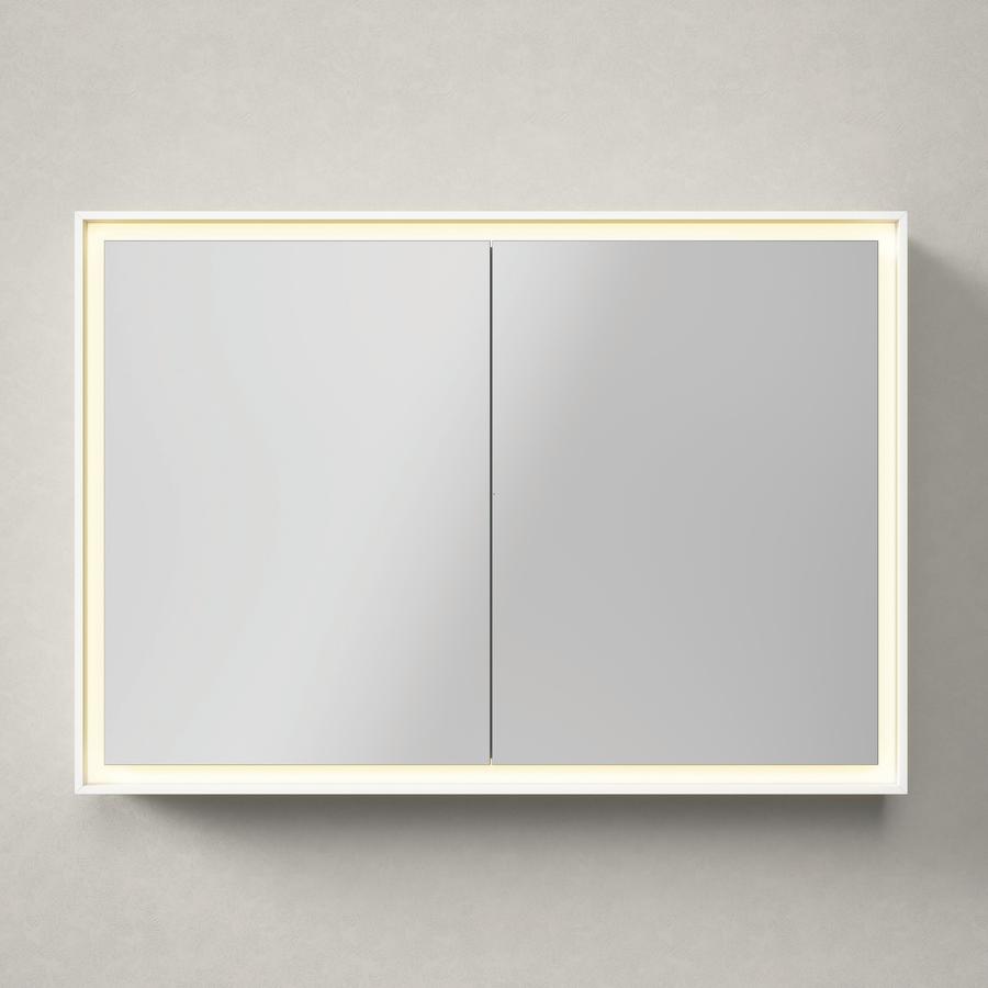 Artikelbild 2 des Artikels „Duravit Spiegelschrank L-Cube 100x70x15,5cm, gra ma, Türanschl. re/li 100 x 70 x 15,5 cm | graphit matt“