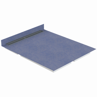 Duschelement MULTISTAR-LINE TECE 2-tlg., Ablauf Superflach, mit Wandanbindung