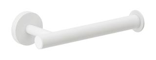 Herzbach Papierrollenhalter Living Wandmontage, runde Rosette, weiß matt