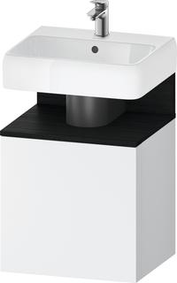 Duravit Waschtisch-Unterschrank Qatego 49x42x64,5cm, 1 T., T. li, Ei sw/we matt
