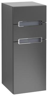V&B Seitenschrank Subway 2.0 35,6x85,7cm, L, G si ma, we., bla ma Lac