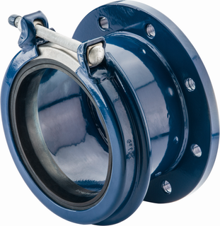 PL Hymax mit Flansch, DN80, d 88-108 mm, 128 mm lang, PN 16, Wasser, EPDM