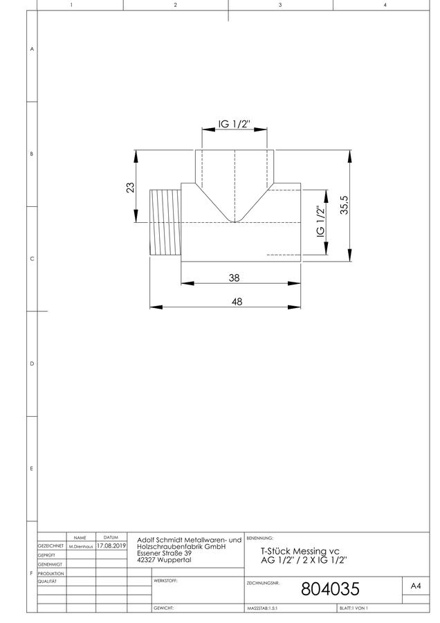 Artikelbild 2 des Artikels „ASW T-Stück AG 1/2