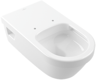 V&B Wand-Tiefspül-WC VICARE 37x70cm, D-Flush, Abg. waagerecht, weiß