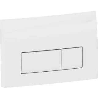 Geberit Betätigungsplatte Delta50 Square weiß-alpin, für 2-Mengen-Spülung
