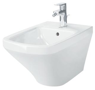 Duravit Wand-Bidet DuraStyle 37x54cm, m HL, ÜL, Hahnlochbank, weiß
