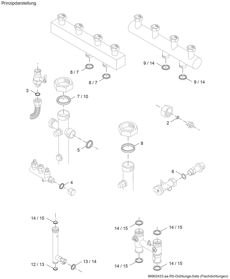 Artikelbild 2 des Artikels „BOSCH Ersatzteil TTNR: 5354971 Dichtungssatz Flachd HS/HSM everp V2 “