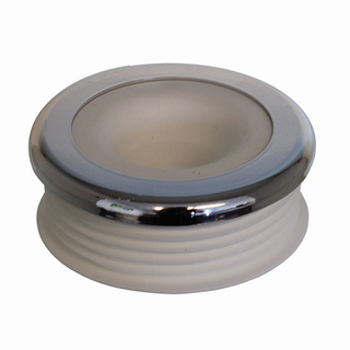KÖRO Euro-WC-Verbinder 55R, 55mm, kl, we, 28-32mm, mit Rosette